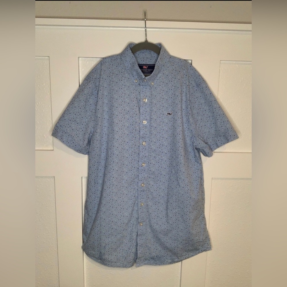 Vineyard Vines Boys Short Sleeve Button Up- Sz L
